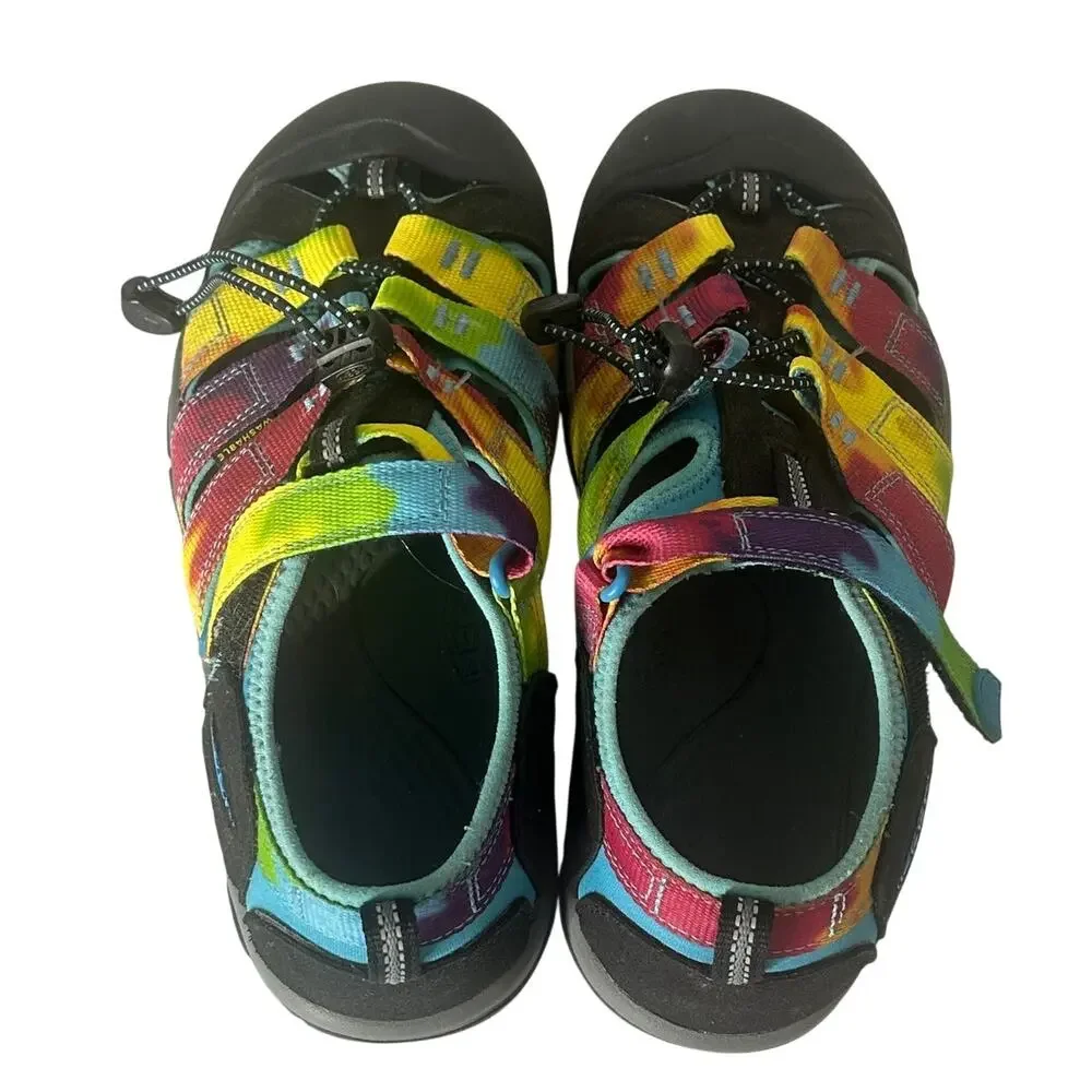 Keen Newport H2 US size 6 Unisex sandals colorful tie-dye straps and rubber toe